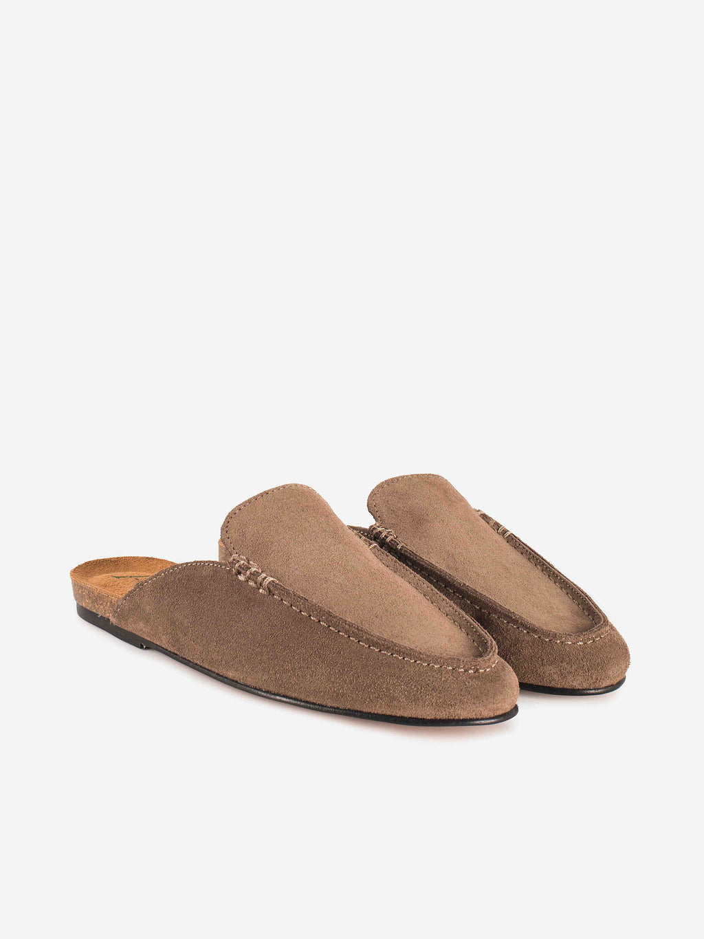 MULE CAROLYN SERRAJE Marron Oscuro